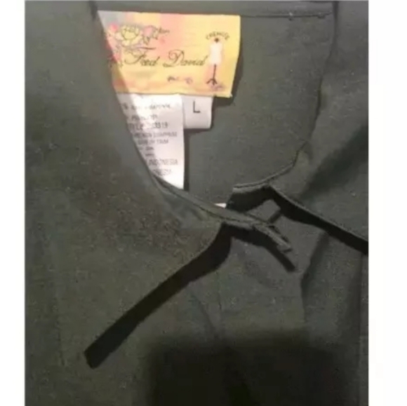 Fred David Womens Button Down Shirt Top Green Size Large Collared - Picture 2 of 3